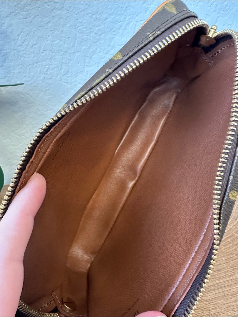 Louis Vuitton Marly Dragonne PM Brown Monogram Canvas Wristlet with Strap - Picture 12 of 16